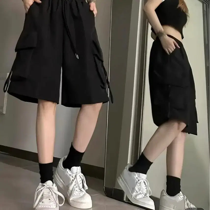 [BUNJANG] Black Cargo Shorts / 블랙 카고반바지 팝니다!