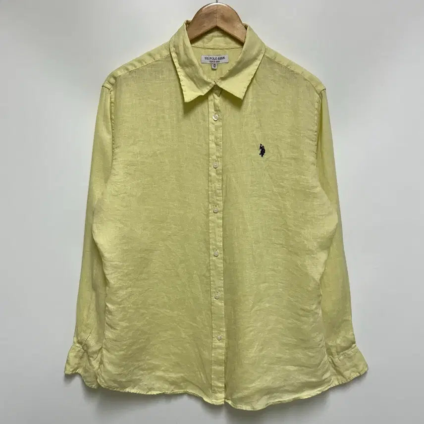 [BUNJANG] U.S. Polo Assn. Linen Shirt - Light Yellow / [남자-110]US 폴로아센 린넨 셔츠