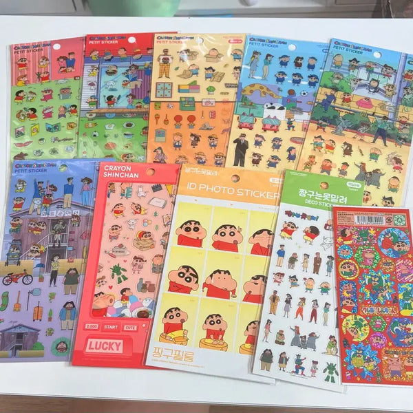 [BUNJANG] Crayon Shin-chan Sticker Bundle Set (10 pcs) / 짱구는 못말려 스티커 10개 일괄