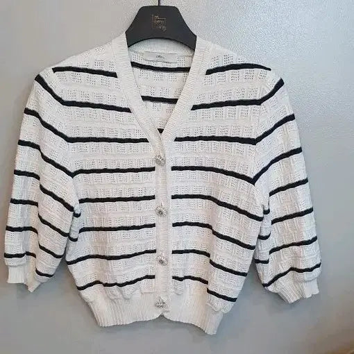[BUNJANG] DEWL Knit Short Sleeve Cardigan Free Size / 듀엘니트반팔가디건 프리
