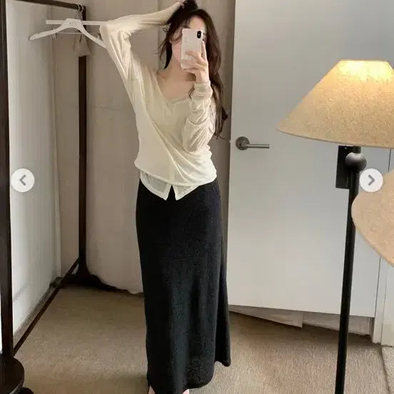 [BUNJANG] Yuje Button Cami & Top Set (Cream) / Yuje / 유제 BUTTON CAMI & TOP (Cream)