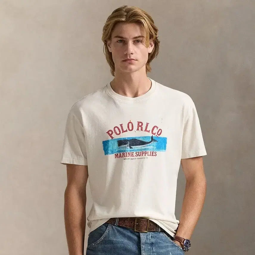 [BUNJANG] Polo Ralph Lauren Vintage Whale T-Shirt / 폴로랄프로렌 빈티지 고래 티셔츠 M, L새상품