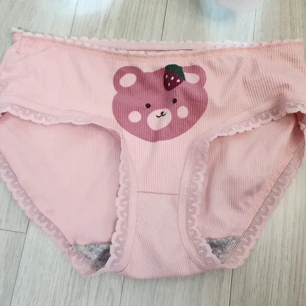 [BUNJANG] Women's Lace Panty / 캐릭터 여성 핑크 팬티- 중고