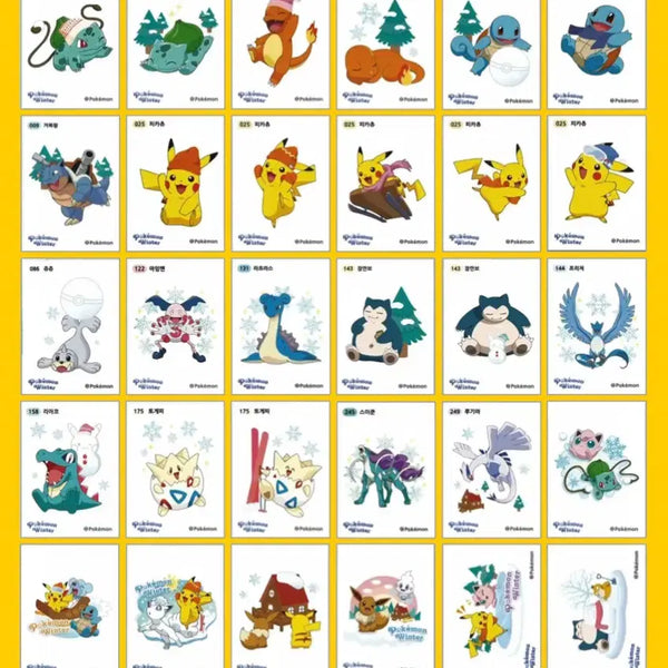 [BUNJANG] Pokemon Winter Seal Full Set Sealed / 포켓몬 윈터 띠부씰 전종 미개봉 판매합니다