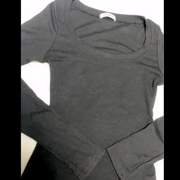 [BUNJANG] Slim Fit Plain Long Sleeve Shirt / [시착1회]슬림핏 무지 롱슬리브