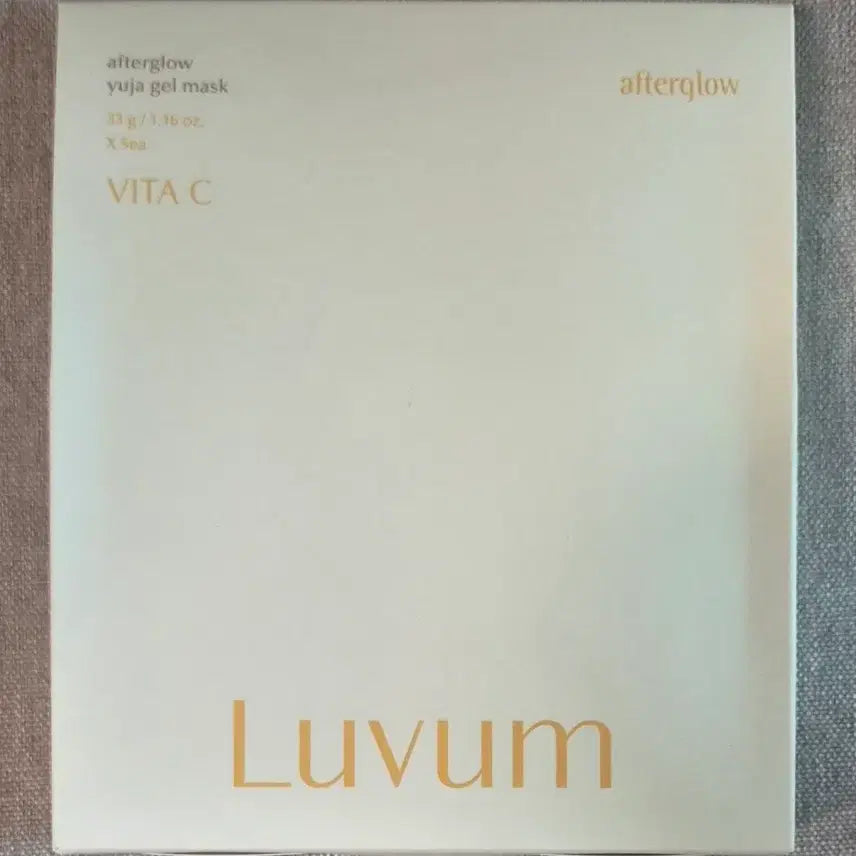 [BUNJANG] LUVUM Afterglow Yuja Gel Mask 5-Pack New / 러븀 애프터글로우 유자 겔마스크 5개입 새상품