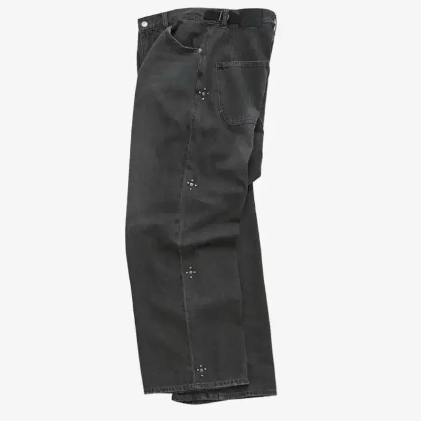 [BUNJANG] Politeru Rivet Goshima Denim Pants Washed Black / (2) 폴리테루 리벳 고시마 데님 팬츠 워시드 블랙