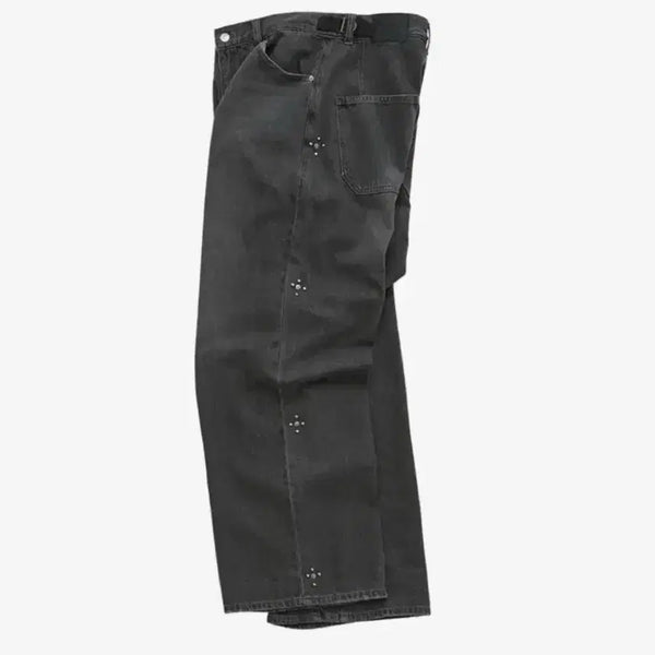 [BUNJANG] Politeru Rivet Goshima Denim Pants Washed Black / (2) 폴리테루 리벳 고시마 데님 팬츠 워시드 블랙