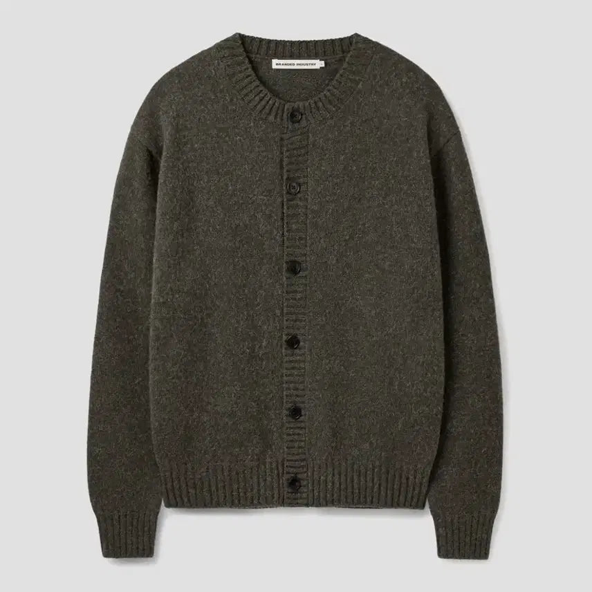 [BUNJANG] Branded Brushed Alpaca Knit Cardigan Dark Olive XL / 새상품) 브랜디드 브러쉬드 알파카 니트 가디건 다크 올리브 XL