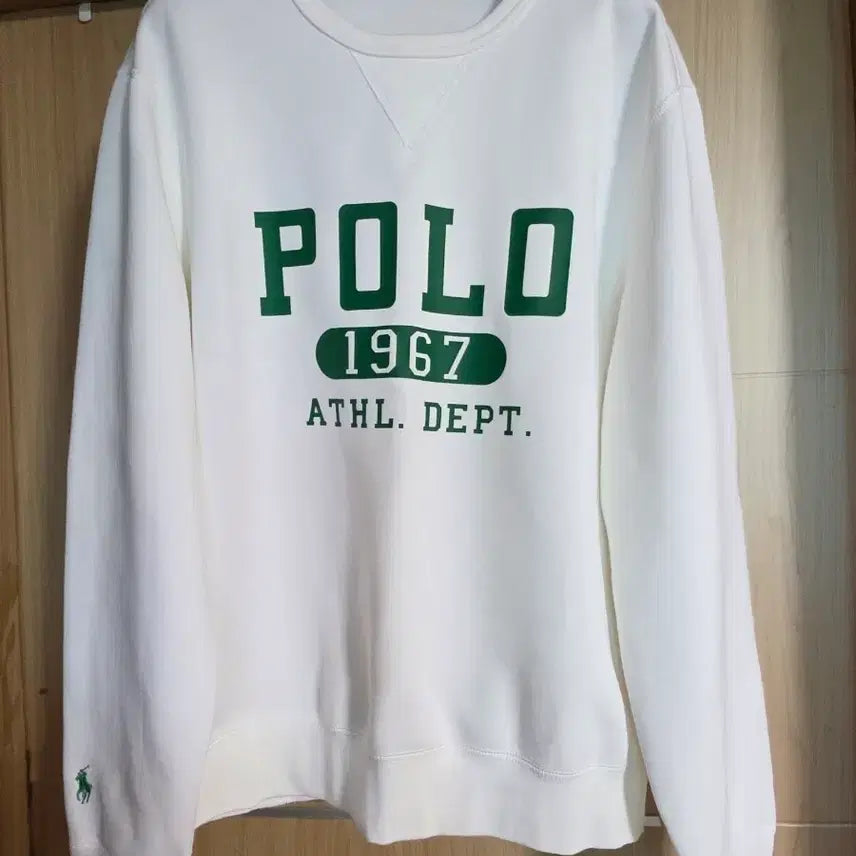 [BUNJANG] Polo Ralph Lauren 1967 Athlete Sweatshirt White / 폴로 랄프로렌 1967 애슬릿 맨투맨 화이트