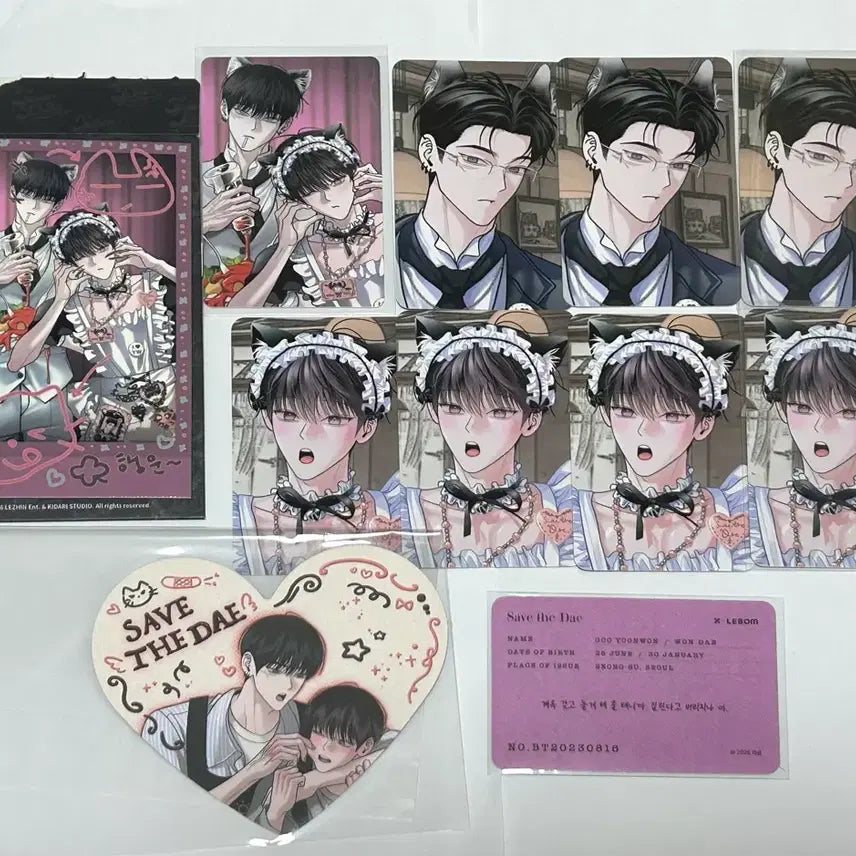 [BUNJANG] Le Bom Monday's Savior Heart Coaster Admission Special Deco Pack / 레봄 월요일의구원자 월구 살롱드르봉 하트코스터 입장특전 데코팩 컬포