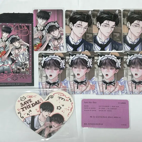 [BUNJANG] Le Bom Monday's Savior Heart Coaster Admission Special Deco Pack / 레봄 월요일의구원자 월구 살롱드르봉 하트코스터 입장특전 데코팩 컬포