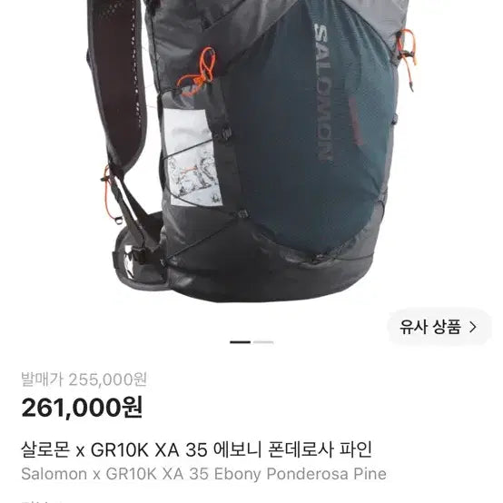 [BUNJANG] Salomon x GR10K XA 35 Ebony Ponderosa Pine Backpack / 살로몬 X GR10K XA 35 에보니 폰데로사 파인 백팩
