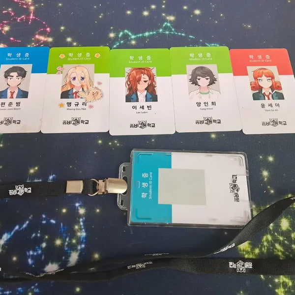 [BUNJANG] Zombie High School Custom Student ID Set Bundle / 좀비고 준범 규리 세빈 아희 세아  + 나만의  학생증 세트 일괄