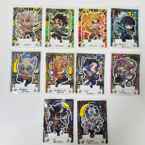 [BUNJANG] Demon Slayer Standing Cards Bundle Set (10 pcs) / 귀멸의칼날 스탠딩 카드 10장 일괄판매