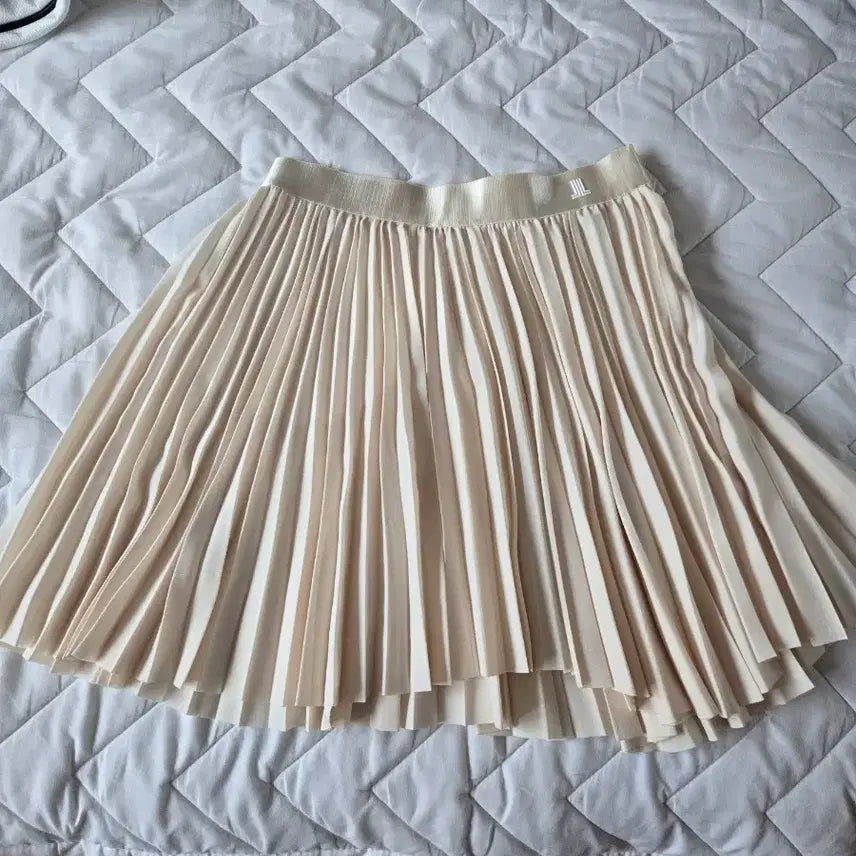 [BUNJANG] Lanvin Blanc Pleated Skirt - Beige / 새상품 랑방블랑 골프웨어 플리츠 스커트