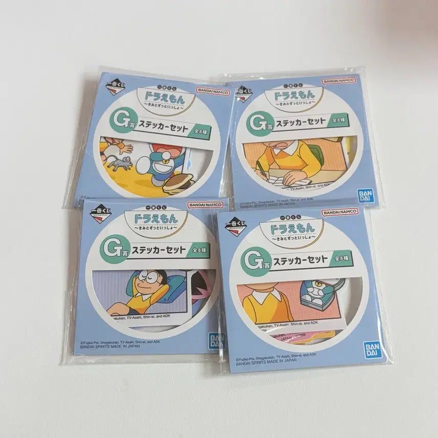 [BUNJANG] Doraemon Ichiban Kuji Lottery Prize C Stickers (Set of 4) / 도라에몽 제일복권 하위상 스티커 4개