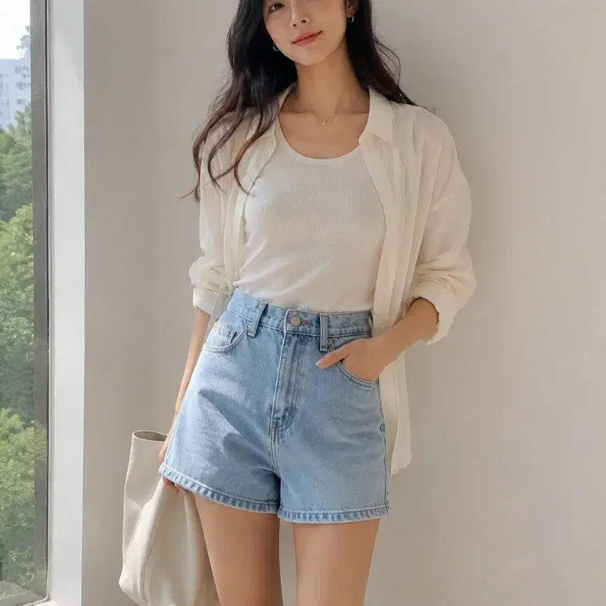 [BUNJANG] Polo Ralph Lauren Denim Shorts (Light Wash, Size 26) / 거의새옷/26/폴로 랄프로렌 데님 숏팬츠 연청