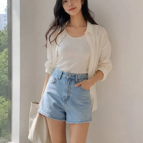 [BUNJANG] Polo Ralph Lauren Denim Shorts (Light Wash, Size 26) / 거의새옷/26/폴로 랄프로렌 데님 숏팬츠 연청