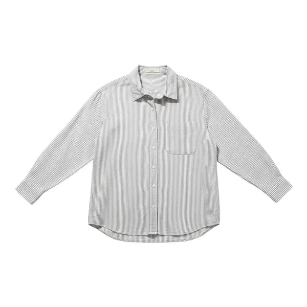 [BUNJANG] This is Stripe Shirt Blouse - Women's / 여성F/ 디스이즈 스트라이프 셔츠 블라우스IV