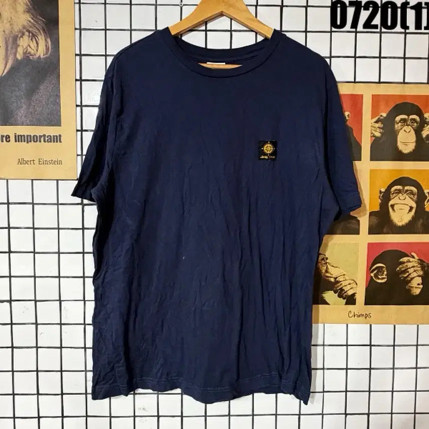 [BUNJANG] Jeep Short Sleeve T-Shirt Navy L / 지프 반팔 티셔츠 네이비 L