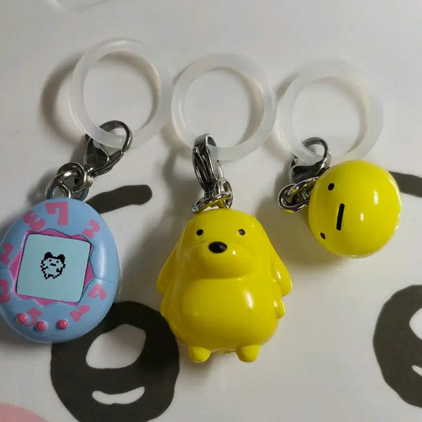 [BUNJANG] Tamagotchi Mezurushi Keychain Pochichi Maruchi / 다마고치 메지루시 키링 포치치 마루치