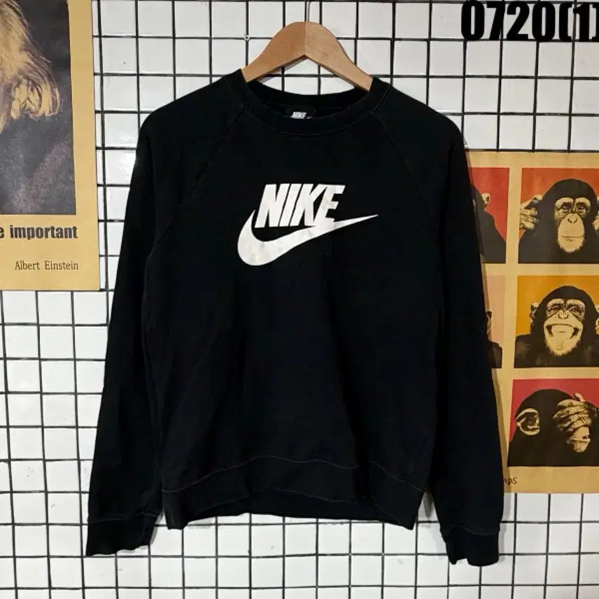 [BUNJANG] Nike Sweatshirt Black Size S / 나이키 맨투맨 블랙 S