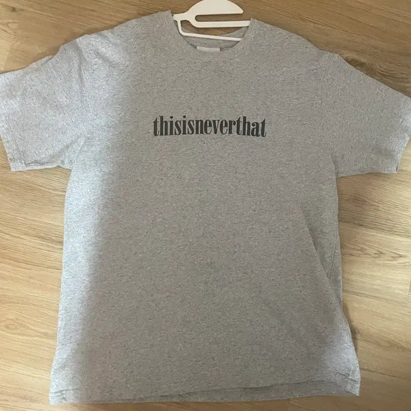 [BUNJANG] Thisisneverthat Logo T-Shirt Grey / 디스이즈네버댓 반팔티 그레이