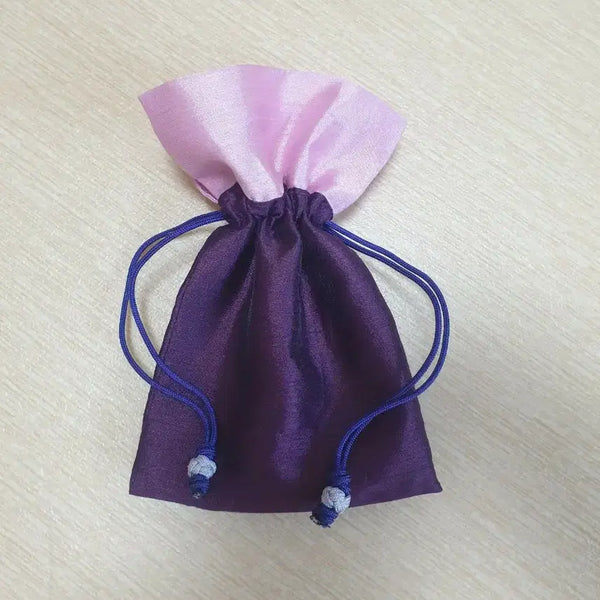 [BUNJANG] Purple Lucky Pouch Cosmetic Bag / 보라색 복주머니 파우치 새상품