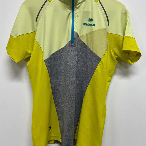 [BUNJANG] Eider Zip-Up T-Shirt Yellow/Gray / [M]아이더 집업 티셔츠 옐로우/그레이