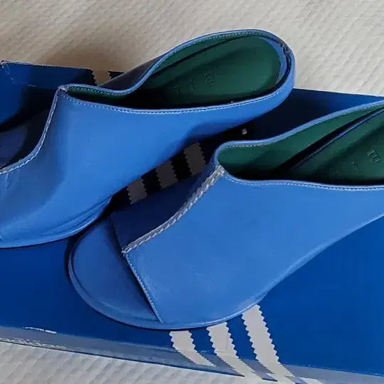 [BUNJANG] Billi Seoul Blue Mule Slippers / billi seoul 블루 뮬 슬리퍼