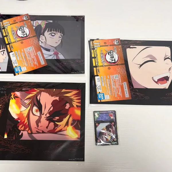[BUNJANG] Demon Slayer: Kimetsu no Yaiba Poster Set (3 Types) & Sticker Bonus / 귀멸의 칼날 포스터 3종 일괄 판매