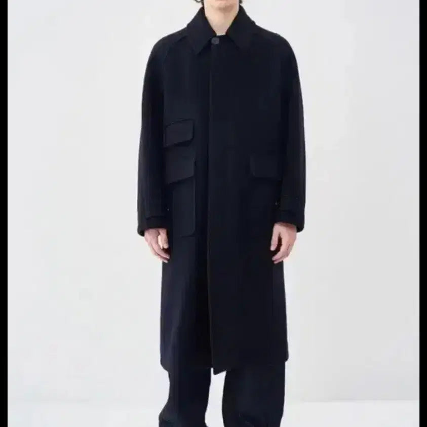 [BUNJANG] After Pray Tourist Balmacaan Coat Navy / 애프터프레이 투어리스트 발마칸 코트