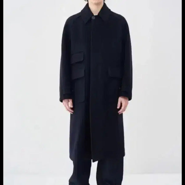 [BUNJANG] After Pray Tourist Balmacaan Coat Navy / 애프터프레이 투어리스트 발마칸 코트