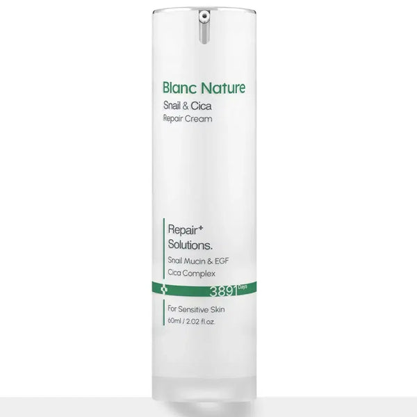 [BUNJANG] Blanc Nature Snail Moisturizing Cream 60ml / 블랑네이처 스네일 모이스처라이징크림