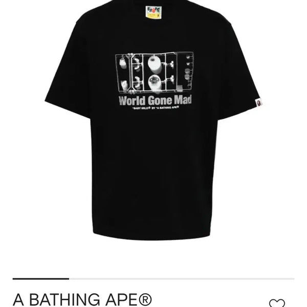 [BUNJANG] BAPE Joshua Vides 25th Anniversary Relaxed Fit T-Shirt / 베이프 조슈아 비데스 25주년 S 릴렉스핏