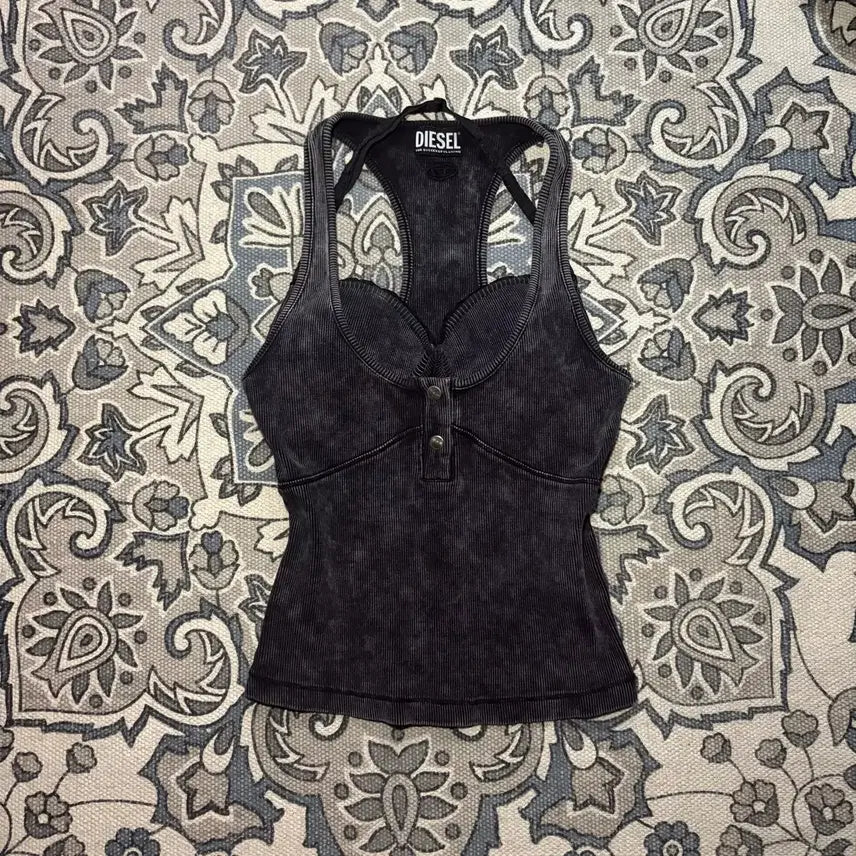 [BUNJANG] Diesel T-Anielle Racerback Sleeveless Top / 디젤 T-Anielle 레이서백 슬리브리스 나시