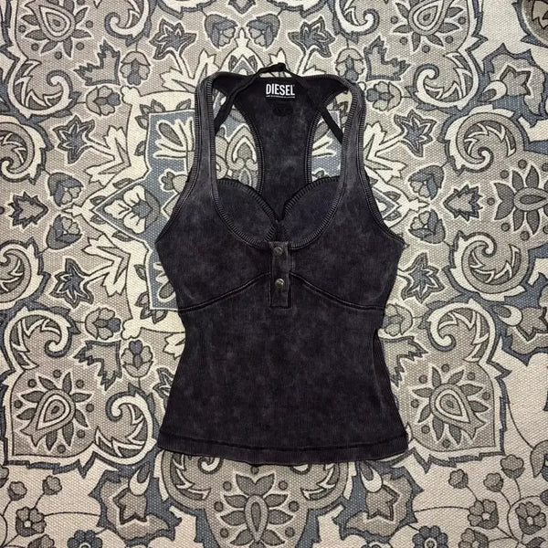 [BUNJANG] Diesel T-Anielle Racerback Sleeveless Top / 디젤 T-Anielle 레이서백 슬리브리스 나시