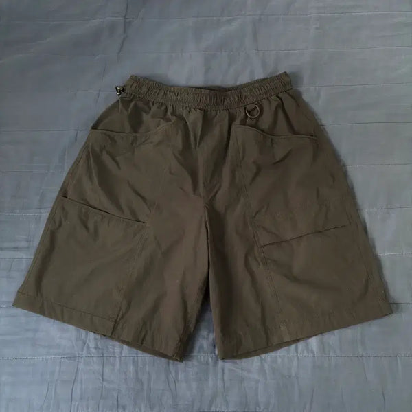 [BUNJANG] Espionage Nylon Bermuda Pants Black / 에스피오나지 나일론 버뮤다팬츠 블랙