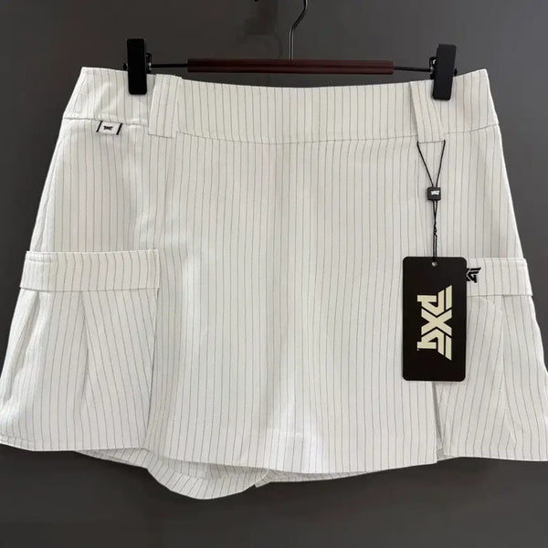 [BUNJANG] Women's Striped Skort M / 여성 골프 반바지 치마