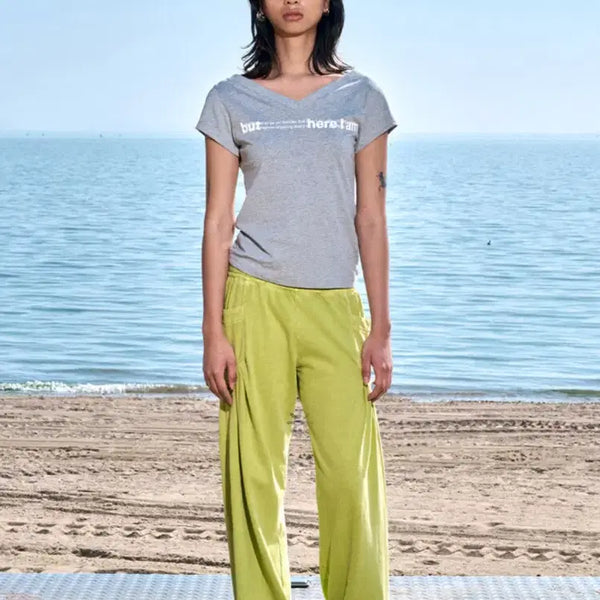 [BUNJANG] Odlly Workshop Deep Back V Tee / 오들리워크샵 딥 백 브이 티 deep back v tee