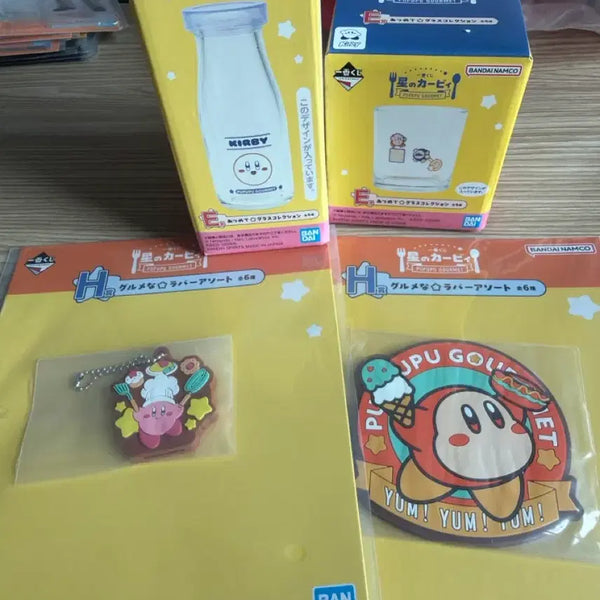 [BUNJANG] Kirby Ichiban Kuji Prize E Glass Bottle + Prize H Cup Set / 별의 커비 제일복권 e상 유리병 + 컵 h상 2종 일괄