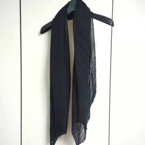 [BUNJANG] Issey Miyake Pleats Please Scarf Black Long / 이세이미야케 플리츠플리즈 스카프