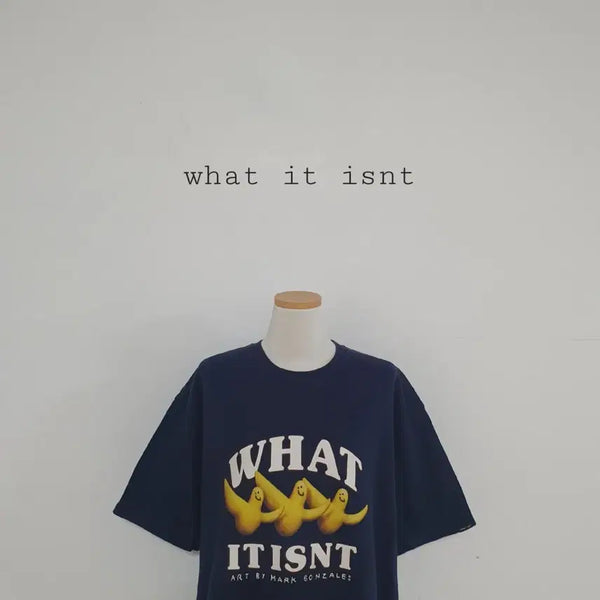 [BUNJANG] War It Is! Big Logo Short Sleeve T-Shirt Navy L / 세일)No.26071710 와릿이즌 빅로고  반팔 네이비