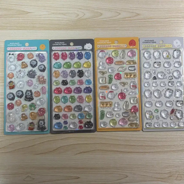 [BUNJANG] Nongdamgom Bongbong Drop Sticker Set (4 Types) / 농담곰 봉봉드롭 스티커 4종 일괄