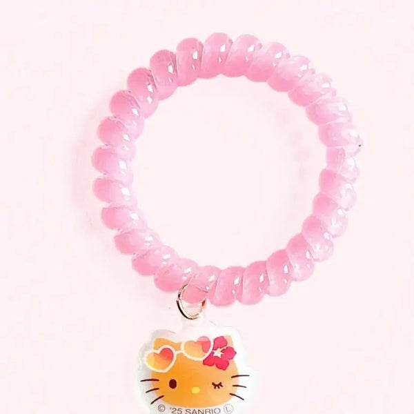 [BUNJANG] Tanning Kitty Mini Charm Hair Tie / 태닝 키티 미니 참 스프링 머리끈