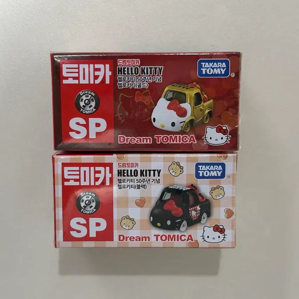 [BUNJANG] Hello Kitty 50th Anniversary Dream Tomica Gold & Black Bundle Set (Sealed) / 헬로키티 50주년 기념 토미카 미개봉 새상품