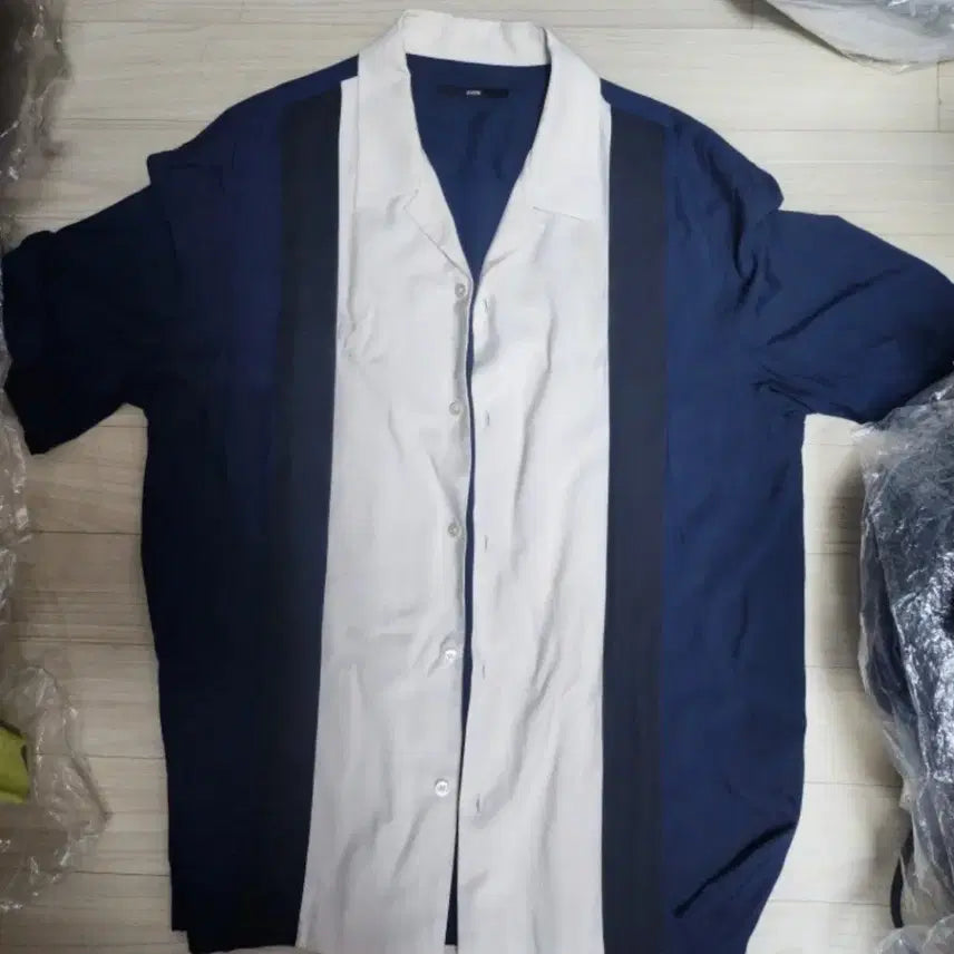 [BUNJANG] System Homme Original Layered Oversized Short-Sleeve T-Shirt Size 100 / 시스템옴므 정품 레이어드 오버핏 반팔 100사이즈