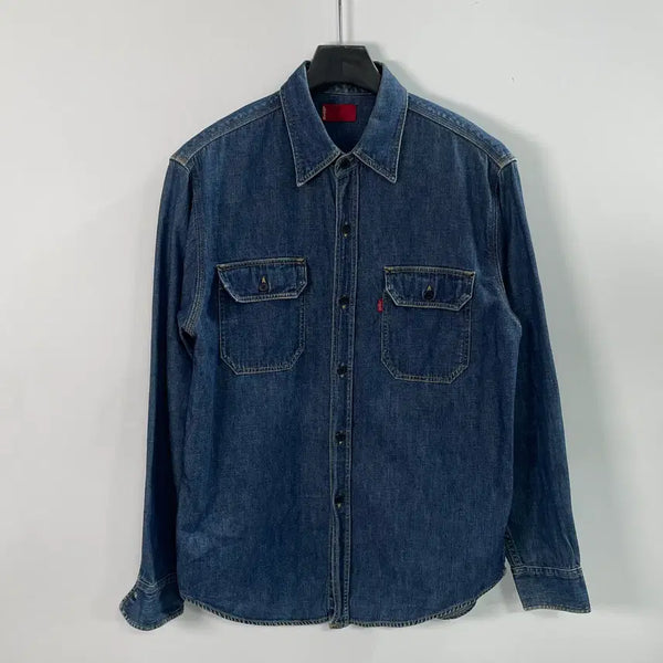 [BUNJANG] Levi's Denim Pocket Shirt M / 리바이스 데님 포켓 셔츠 (on.1350)
