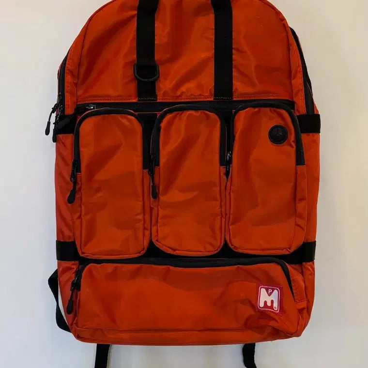 [BUNJANG] Playmonster Orange Backpack / 플레이몬스터 오렌지 백팩